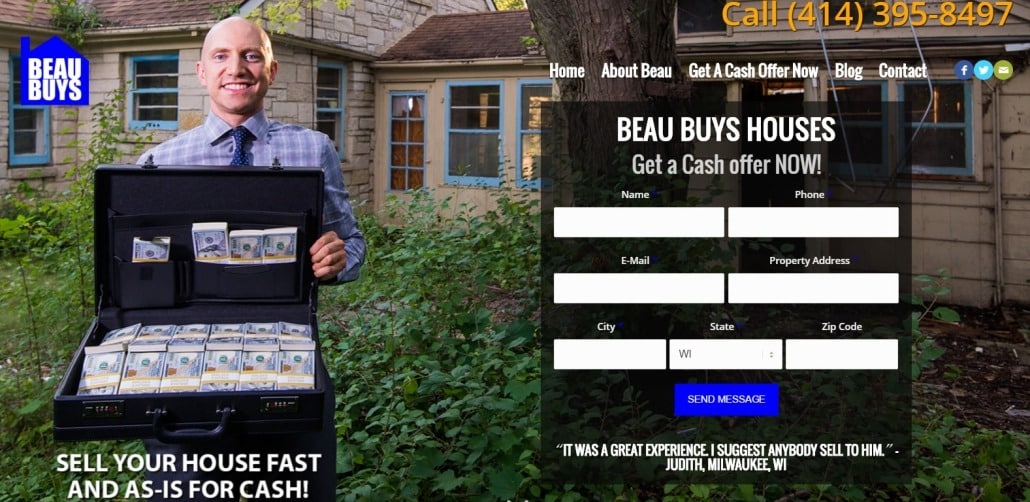 Beau Buys homes for cash