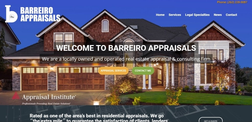 Barreiro Appraisals real estate appraisals