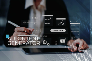 Business owner reviewing an AI-generated article before publishing in Minnesota